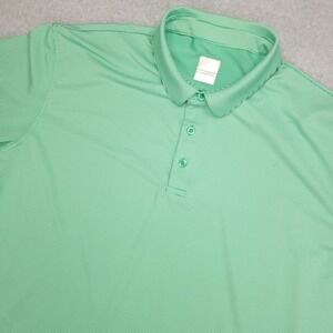 Callaway Opti-Dri Golf Polo Shirt Men's Green White Stripe Short Sleeve Size XXL